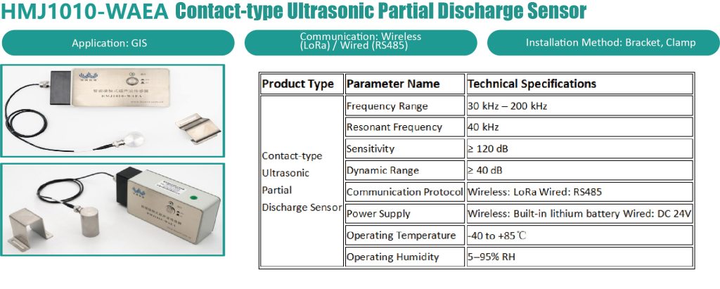 Contact-type Ultrasonic Partial Discharge Sensor--Parameter