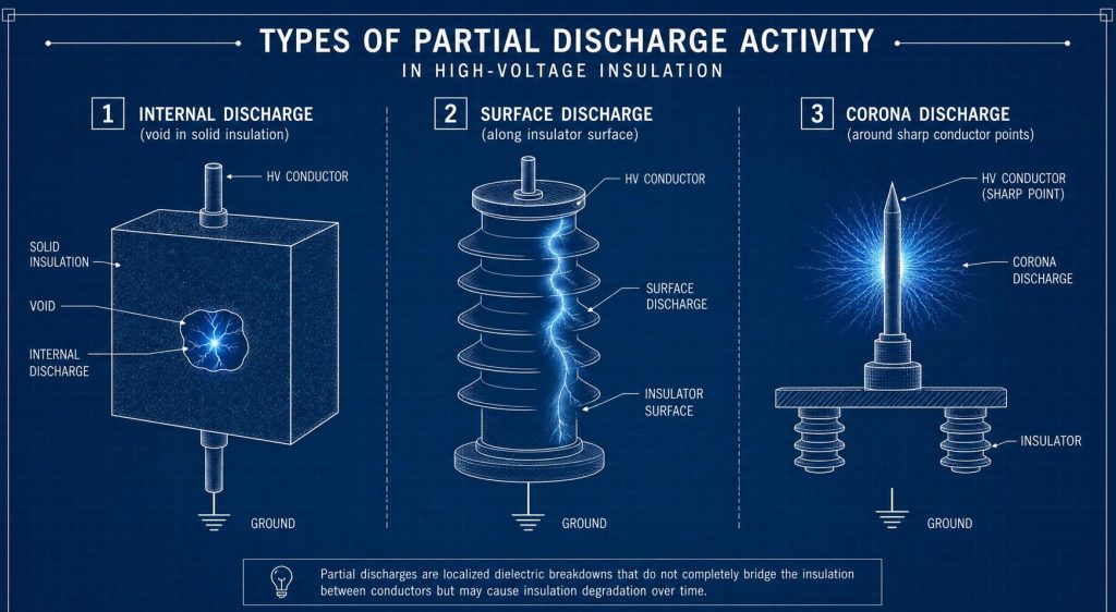 TYPES OF PARTIAL DISCHARGE ACTIVITY