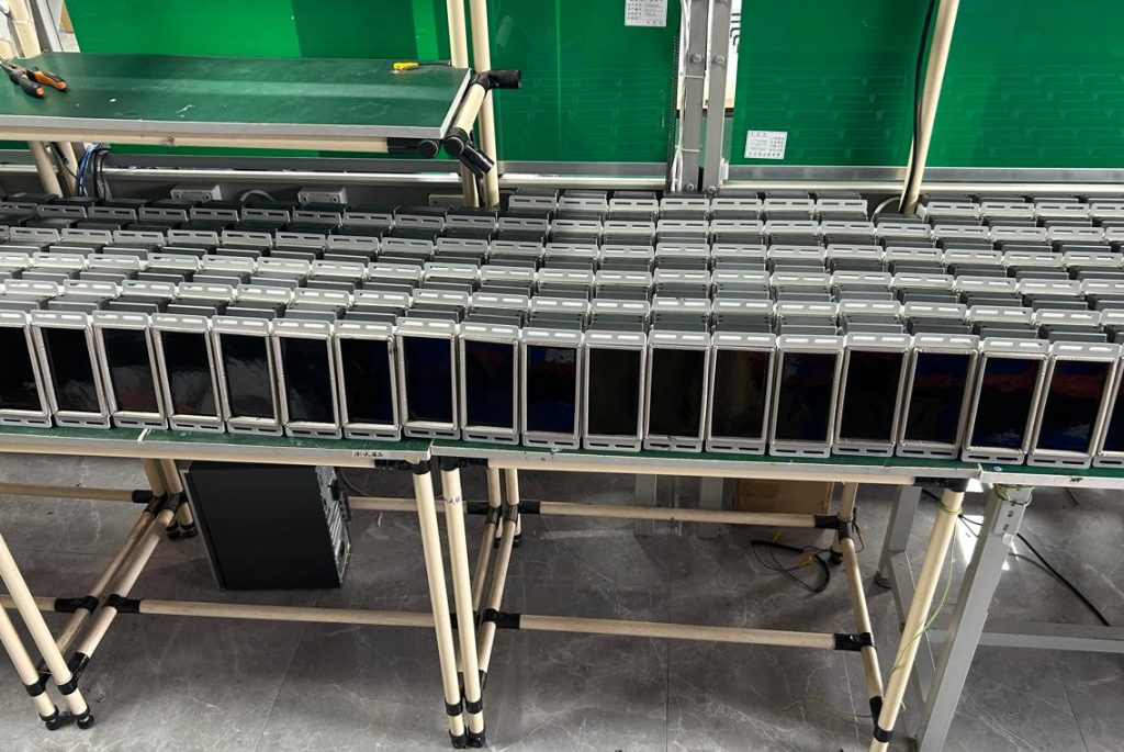 UHF and acoustic sensors prepared for a GIS partial discharge monitoring project shipment